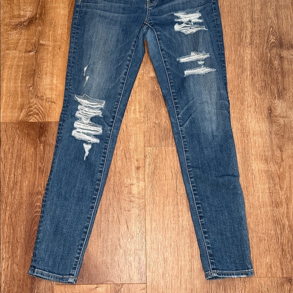 American Eagle Outfitters Dark Blue Skinny Jeans - Picture 4 of 11